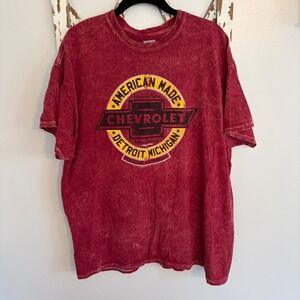 General Motors Chevrolet "American Made" Detroit graphic t-shirt size Large